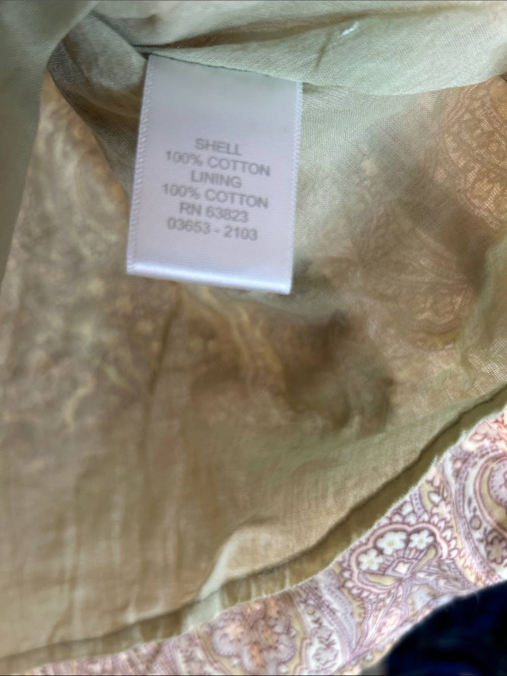Christopher & Banks Cotton Paisley Tank - Picture 5 of 6